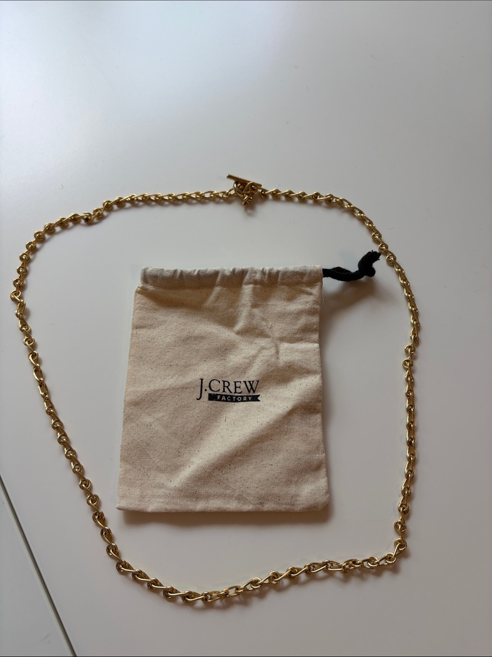 J. Crew Gold Link Chain Necklace